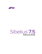 Sibelius 7.5 Reference