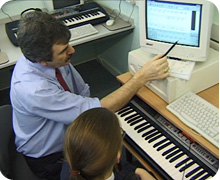 Keith Hewson and pupil