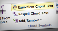 Recognizes chord symbols automatically